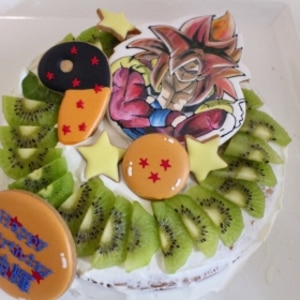 長女Rico☆5歳誕生日ケーキ～定番スポンジケーキ